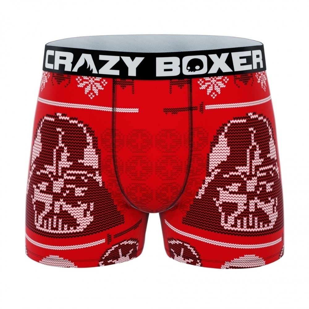 Crazy Boxer Red Star Wars Darth Vader Men’s Boxer Briefs Small New